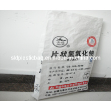PP gewebter Beutel für 25kg Natriumhydroxid (NaOH)